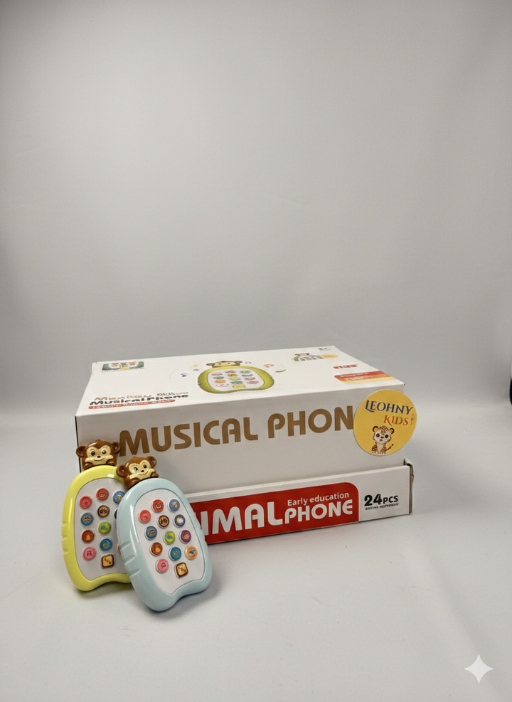 Musical Animal Phone Toy – Early Education Learning Phone (24 Pcs Buttons)