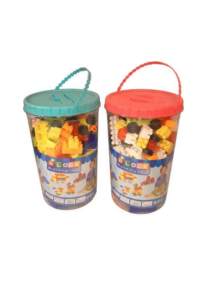Kids Building Blocks Bucket Set – Creative Construction Toy with Storage Box