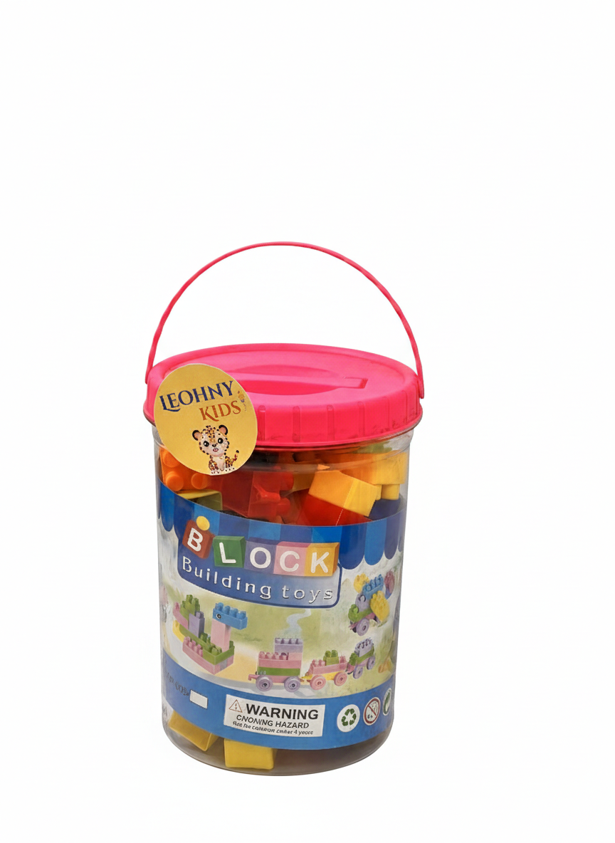 Kids Building Blocks Bucket Set – Creative Construction Toy with Storage Box