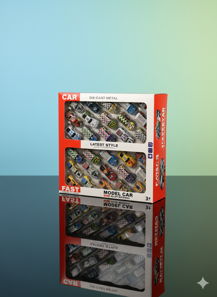 Die-Cast Metal Car Set – Latest Style Racing Collection (25+ Pieces)