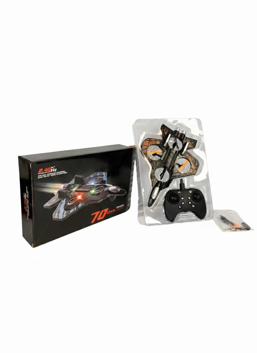2.4GHz RC Jet Drone Toy – 70km/h High Speed Remote Control Aircraft with LED Lights