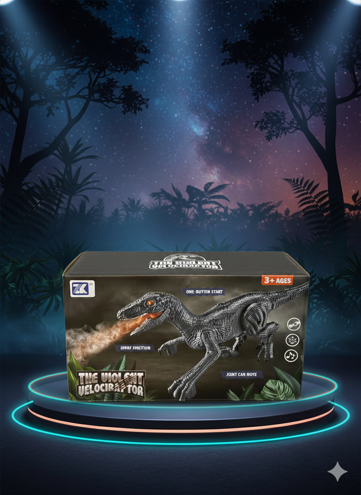 The Violent Velociraptor – Electric Walking Dinosaur with Spray & Light