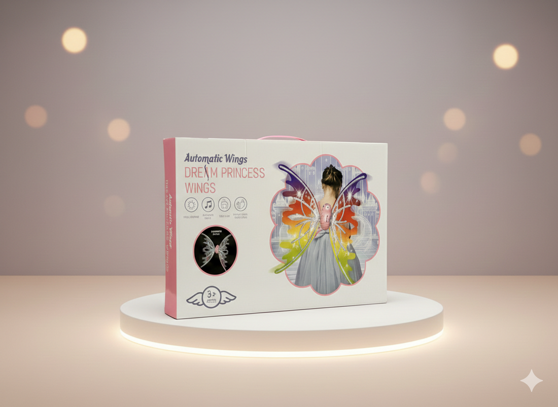 Automatic Wings Dream Princess Wings – Light & Music Fairy Costume Wings