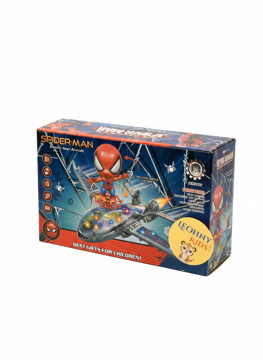 Spider-Man Electric Gear Aircraft – Interactive Marvel Super Hero Toy