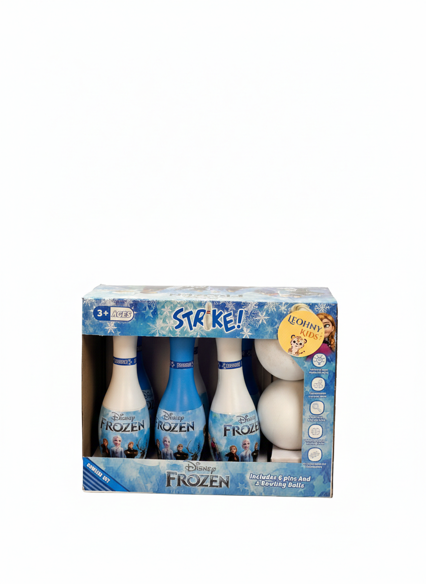 Disney Frozen Kids Bowling Set – 6 Pins with 2 Balls | Indoor Strike Game (Ages 3+)