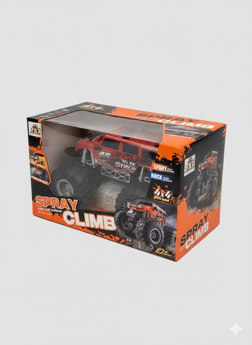 Spray Climb 4x4 Off-Road Monster Truck – Spray Effect Rock Crawler (Ages 6+)
