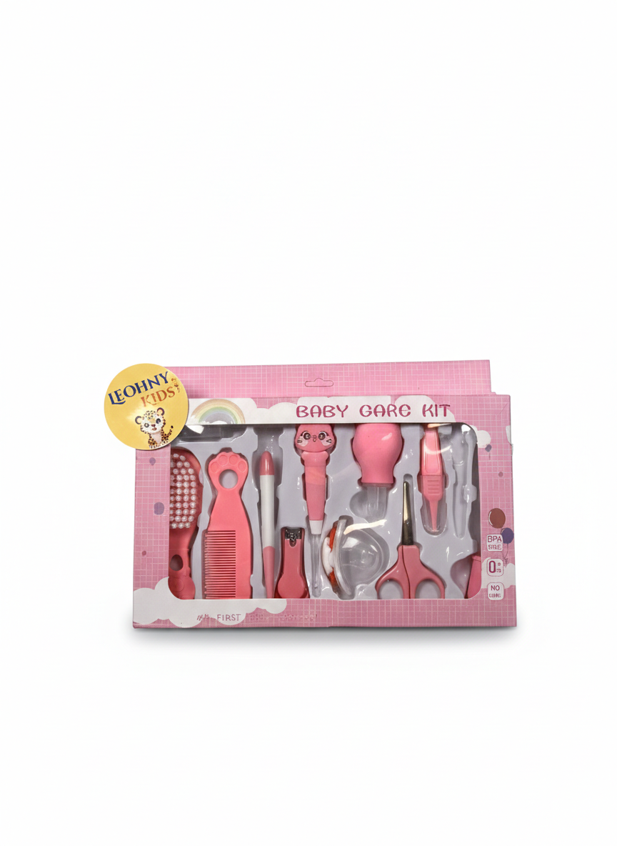 Leohny Kids Baby Care Kit – 10-Piece Grooming & Healthcare Set (0+ Months, BPA-Free)