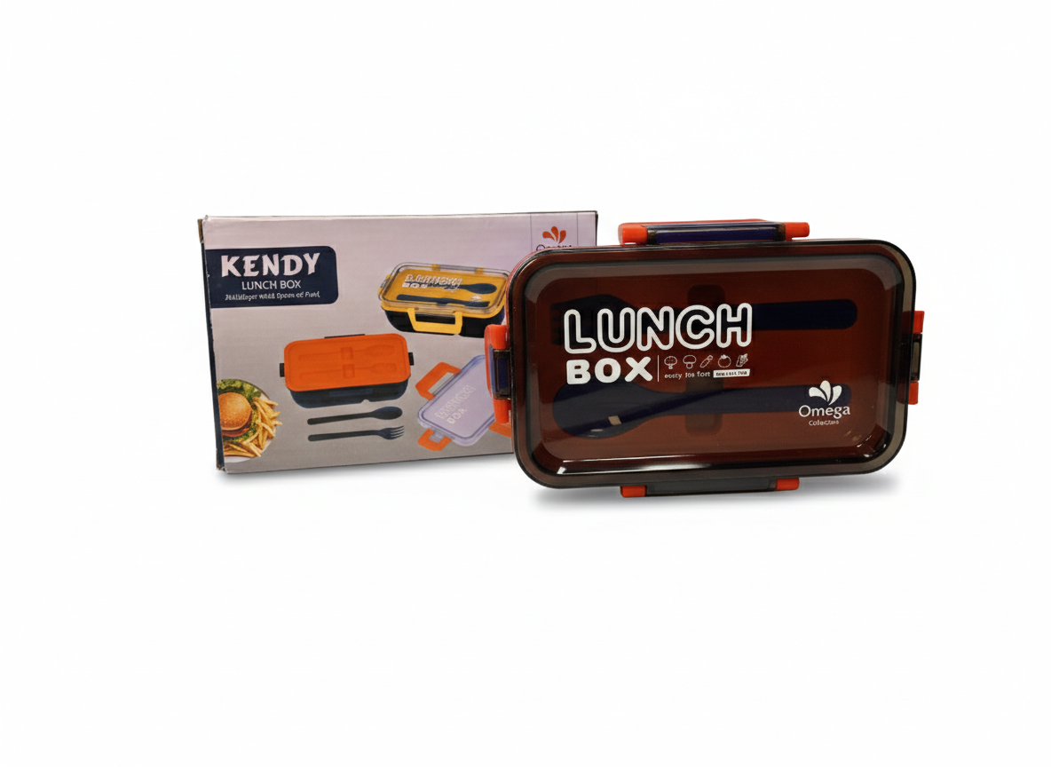 Kendy Lunch Box with Cutlery – Premium Food Storage Container (Omega)