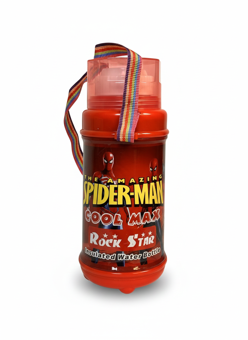 Kids Insulated Water Bottle with Strap – Cool Rock Star Design
