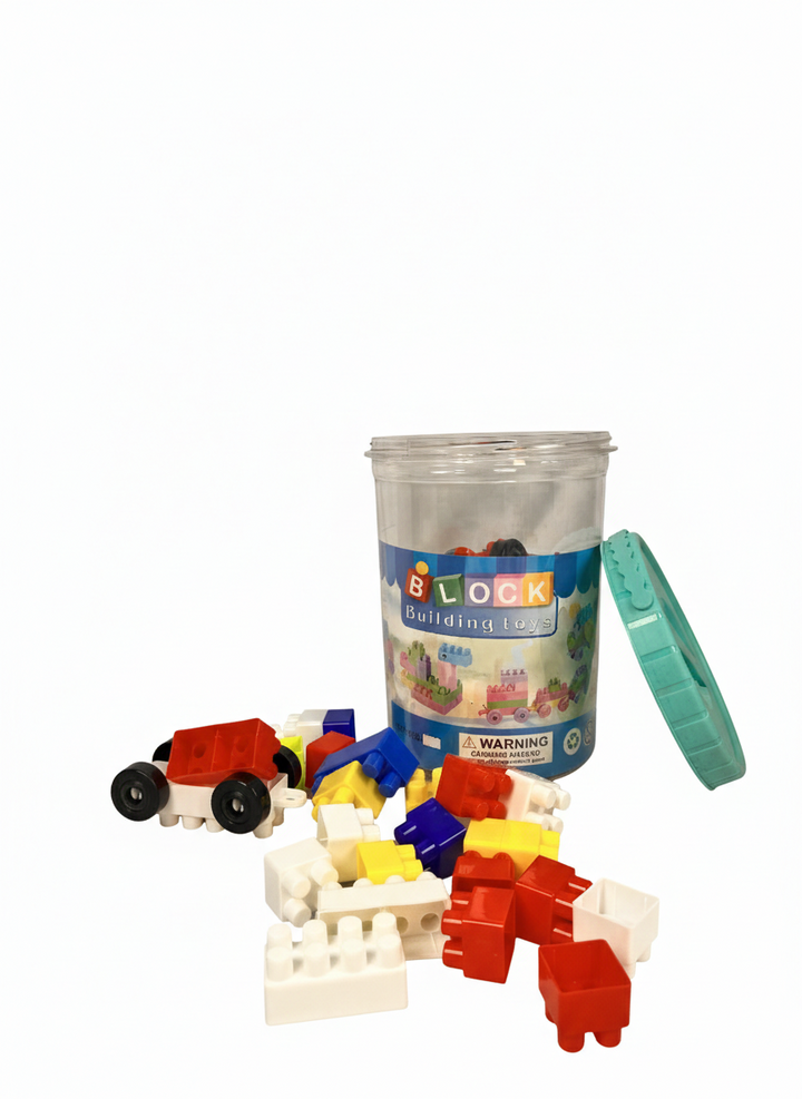 Kids Building Blocks Bucket Set – Creative Construction Toy with Storage Box