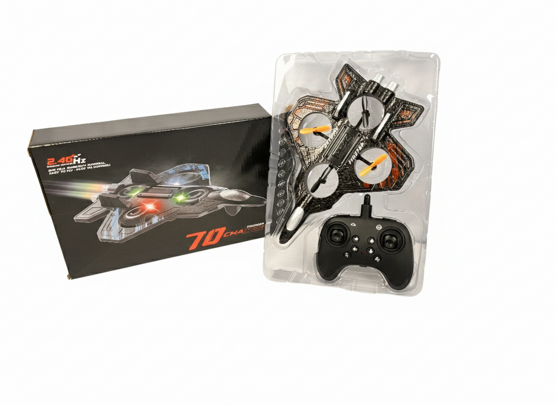 2.4GHz RC Jet Drone Toy – 70km/h High Speed Remote Control Aircraft with LED Lights