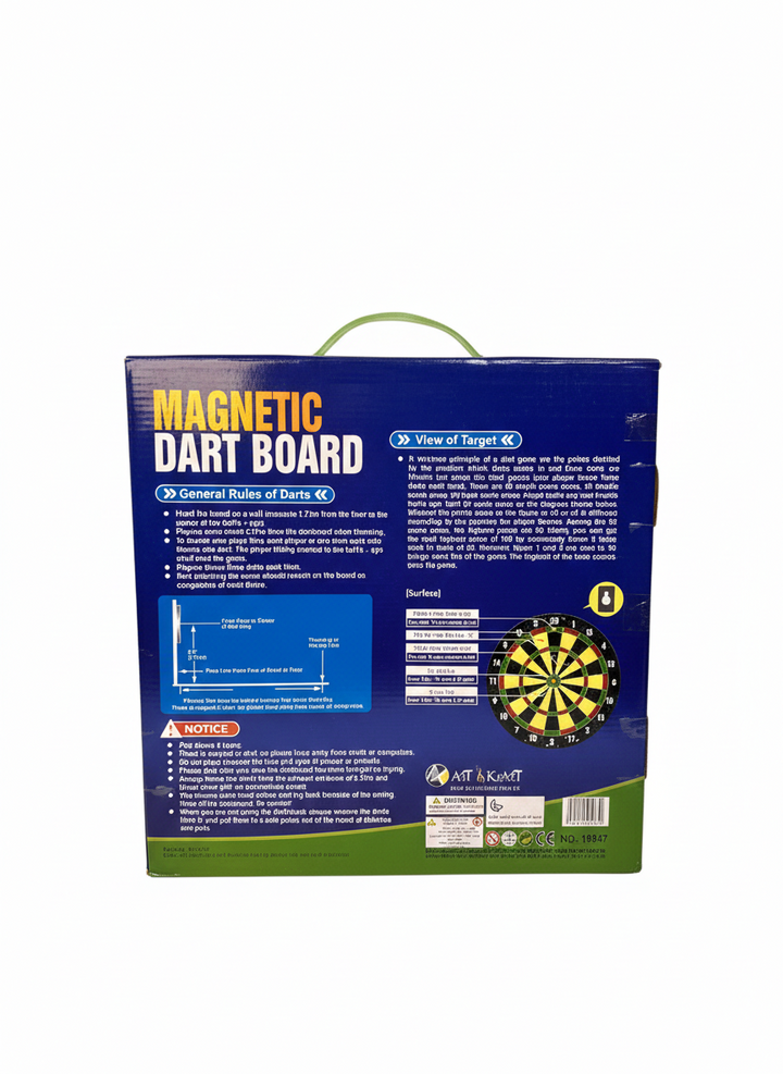 Magnetic Dart Board Game Set with 6 Safe Darts – Indoor & Outdoor Fun for Kids and Adults