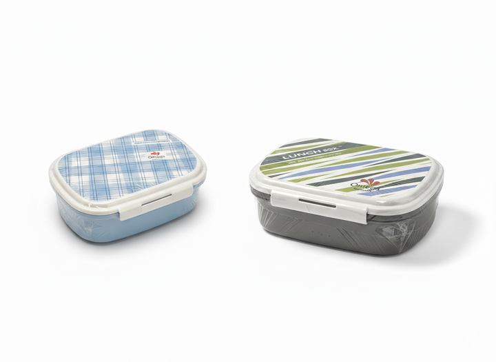 Omega Plastic Food Storage Lunch Box (Multi-Design)