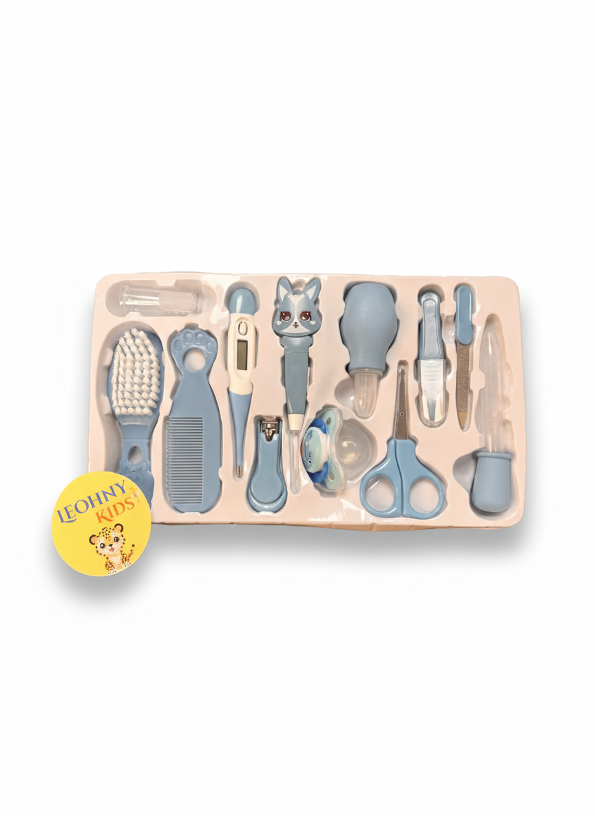 Leohny Kids Baby Care Kit – 10-Piece Grooming & Healthcare Set (0+ Months, BPA-Free)