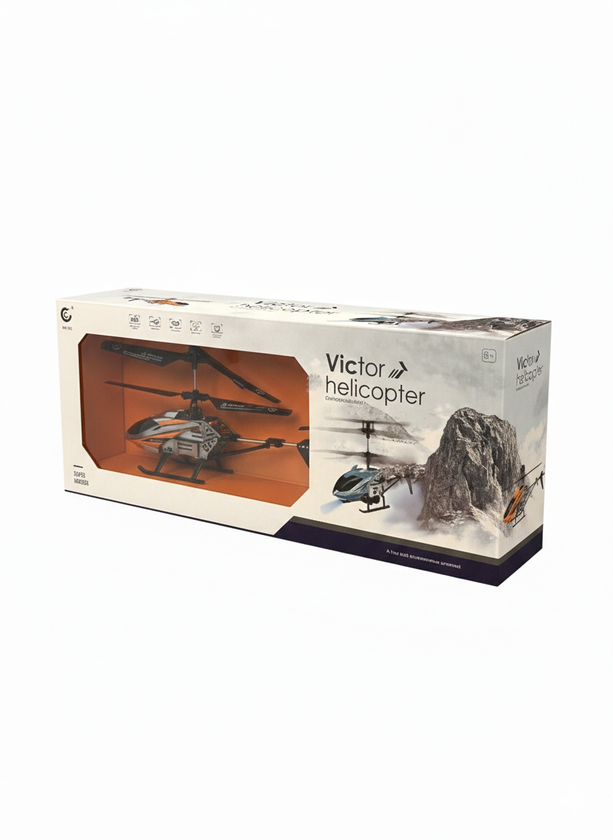 Victor Alloy RC Helicopter – Remote Control Flying Helicopter for Kids