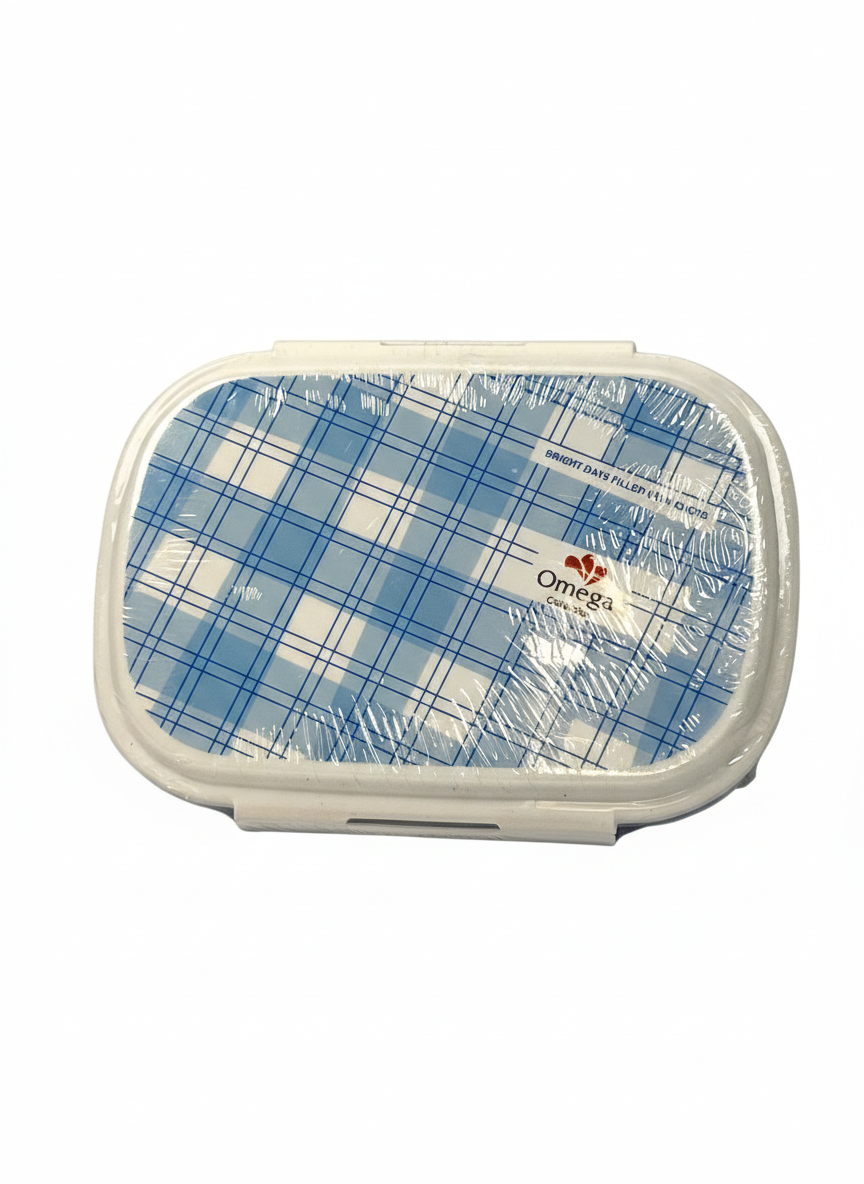 Omega Plastic Food Storage Lunch Box (Multi-Design)