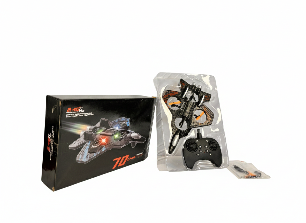 2.4GHz RC Jet Drone Toy – 70km/h High Speed Remote Control Aircraft with LED Lights