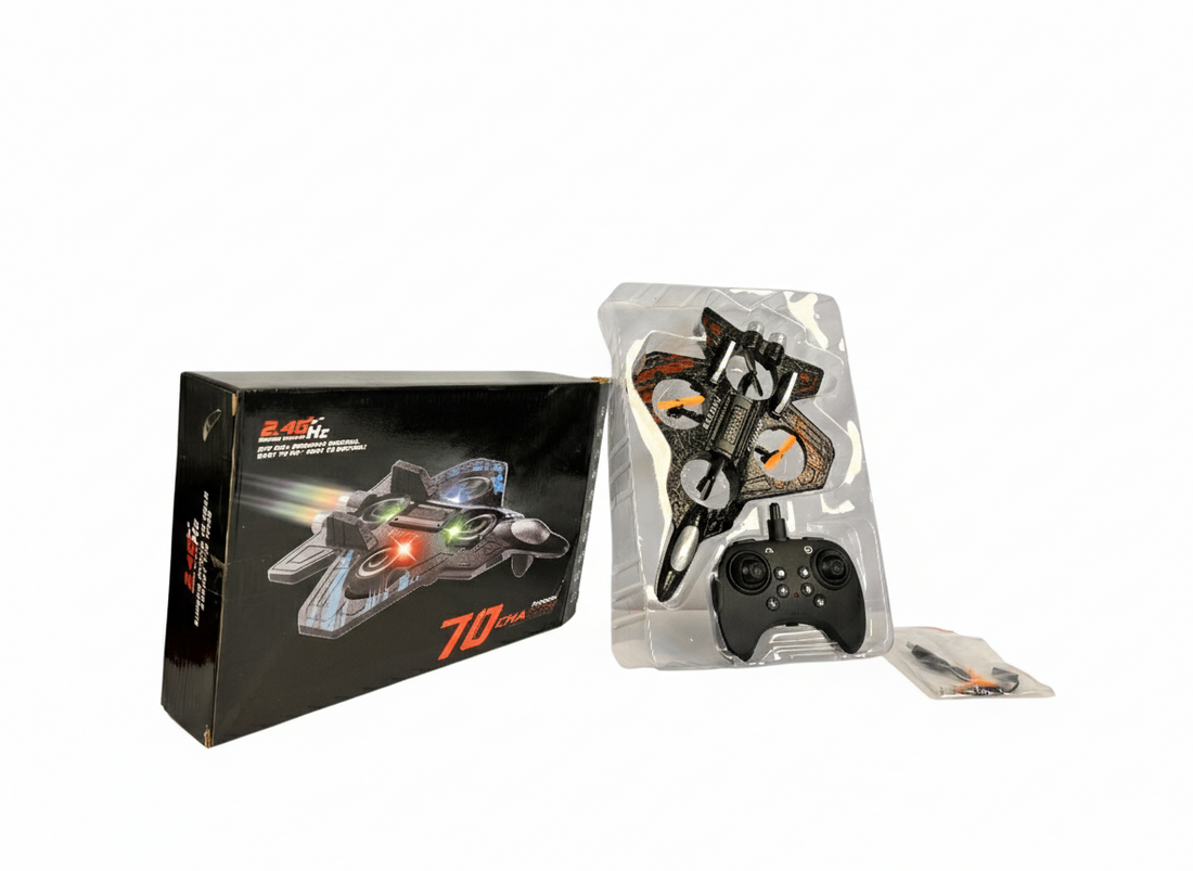 2.4GHz RC Jet Drone Toy – 70km/h High Speed Remote Control Aircraft with LED Lights