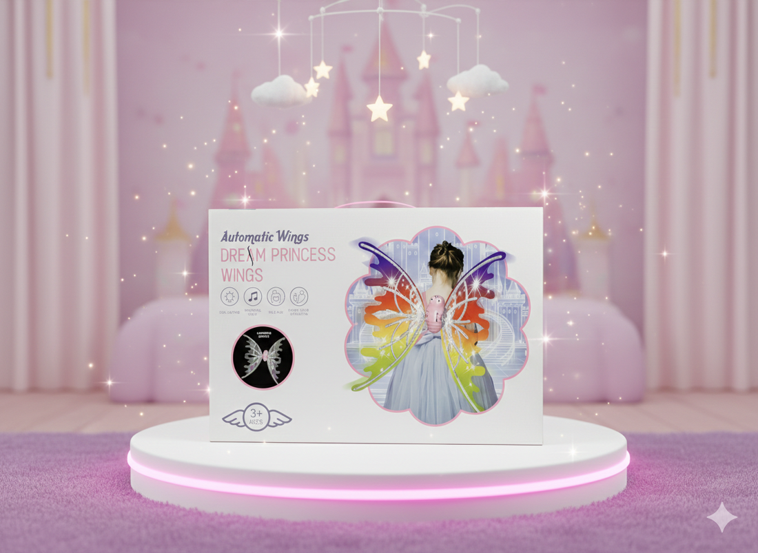 Automatic Wings Dream Princess Wings – Light & Music Fairy Costume Wings