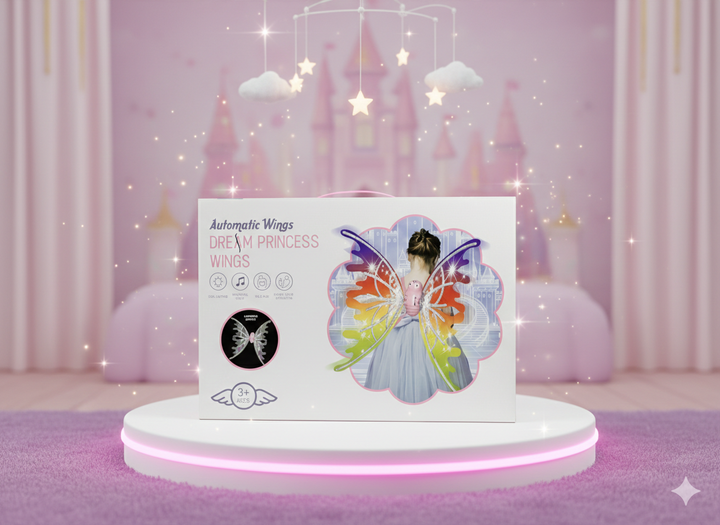 Automatic Wings Dream Princess Wings – Light & Music Fairy Costume Wings
