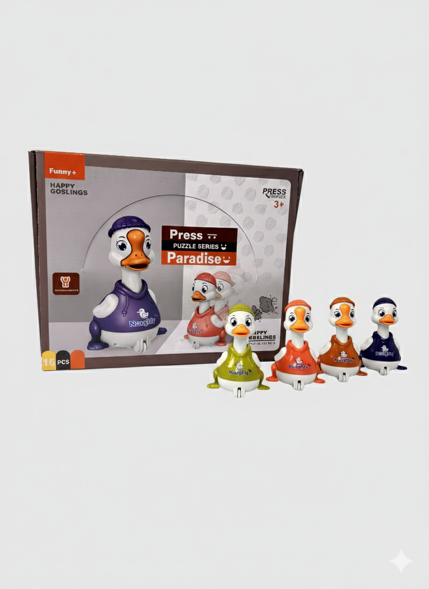 Press & Go Paradise Happy Ducklings Toy Set – 1 PC (3+ Years)