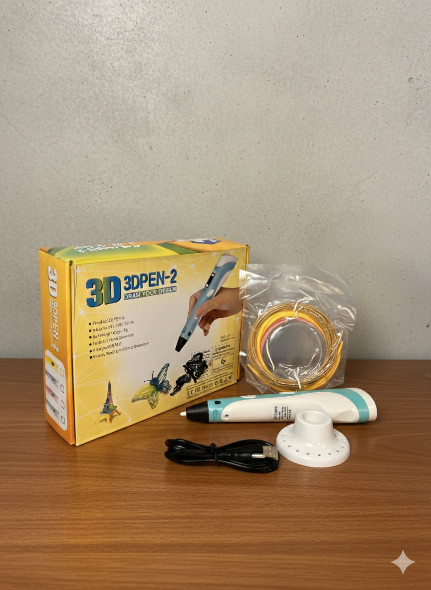 3D Pen-2 Drawing Pen Set – Creative 3D Printing Pen with Filament Refills