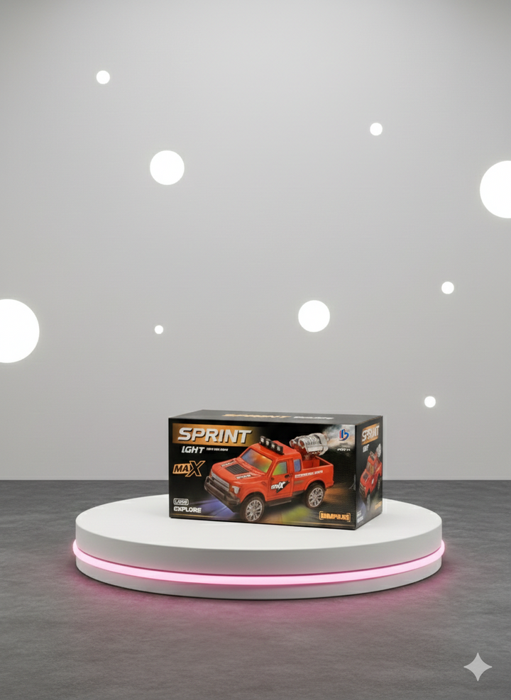 Sprint Light & Music Toy Car – MAX Model (Assorted Colors)