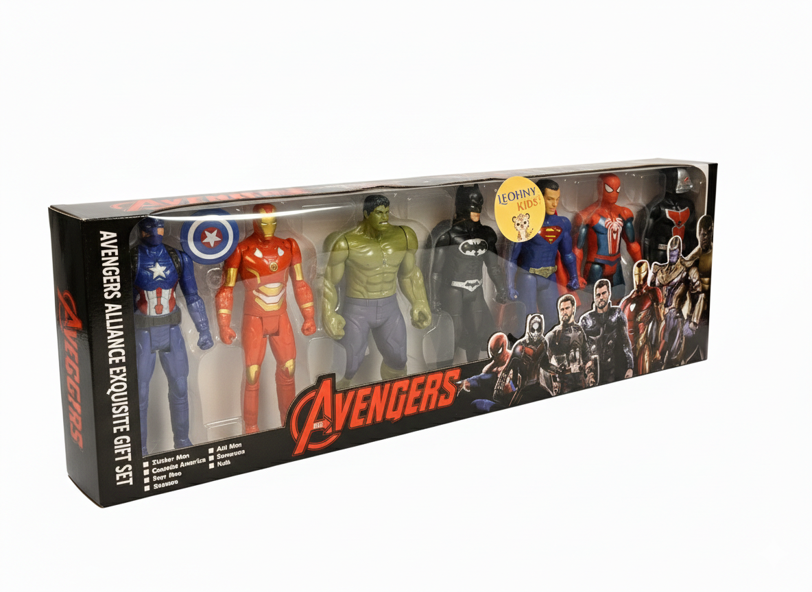 Avengers Alliance Action Figures Gift Set – 6 Superhero Toys for Kids