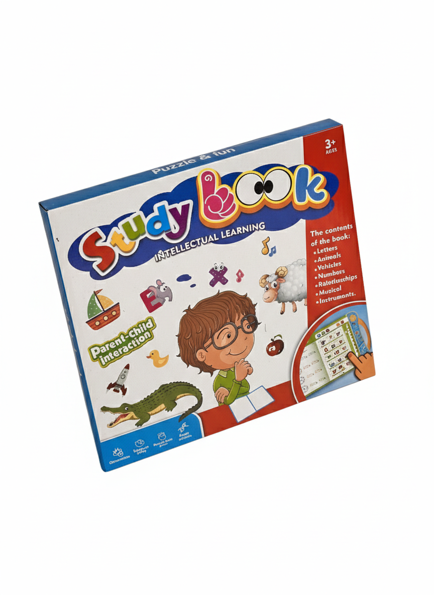 Study Look Intellectual Learning Book for Kids 3+ – Interactive Educational Sound Book