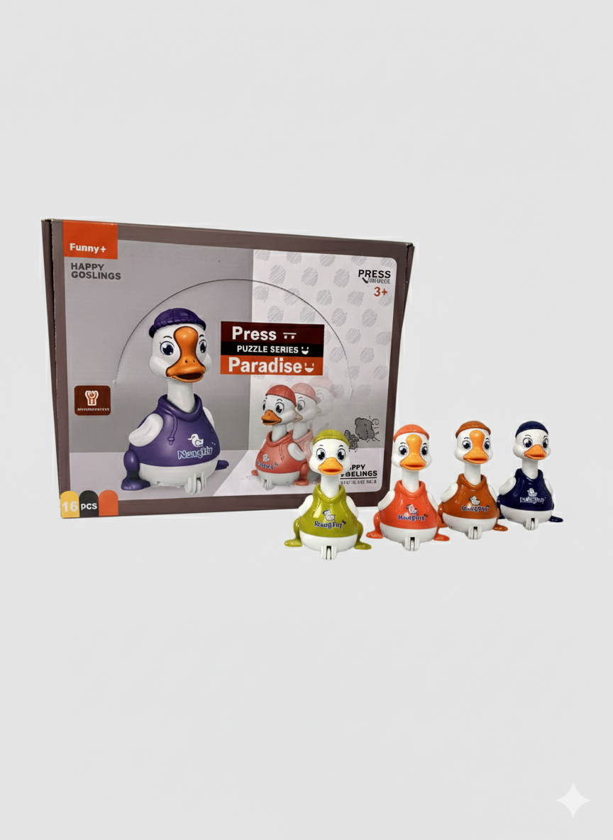 Press & Go Paradise Happy Ducklings Toy Set – 1 PC (3+ Years)