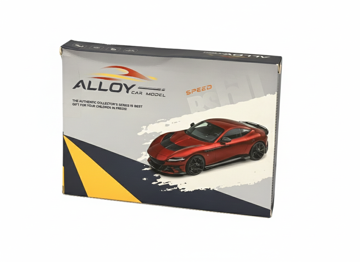 Alloy Car Model Die-Cast Sports Car – Single Piece & 12-Piece Gift Set (3+ Ages)