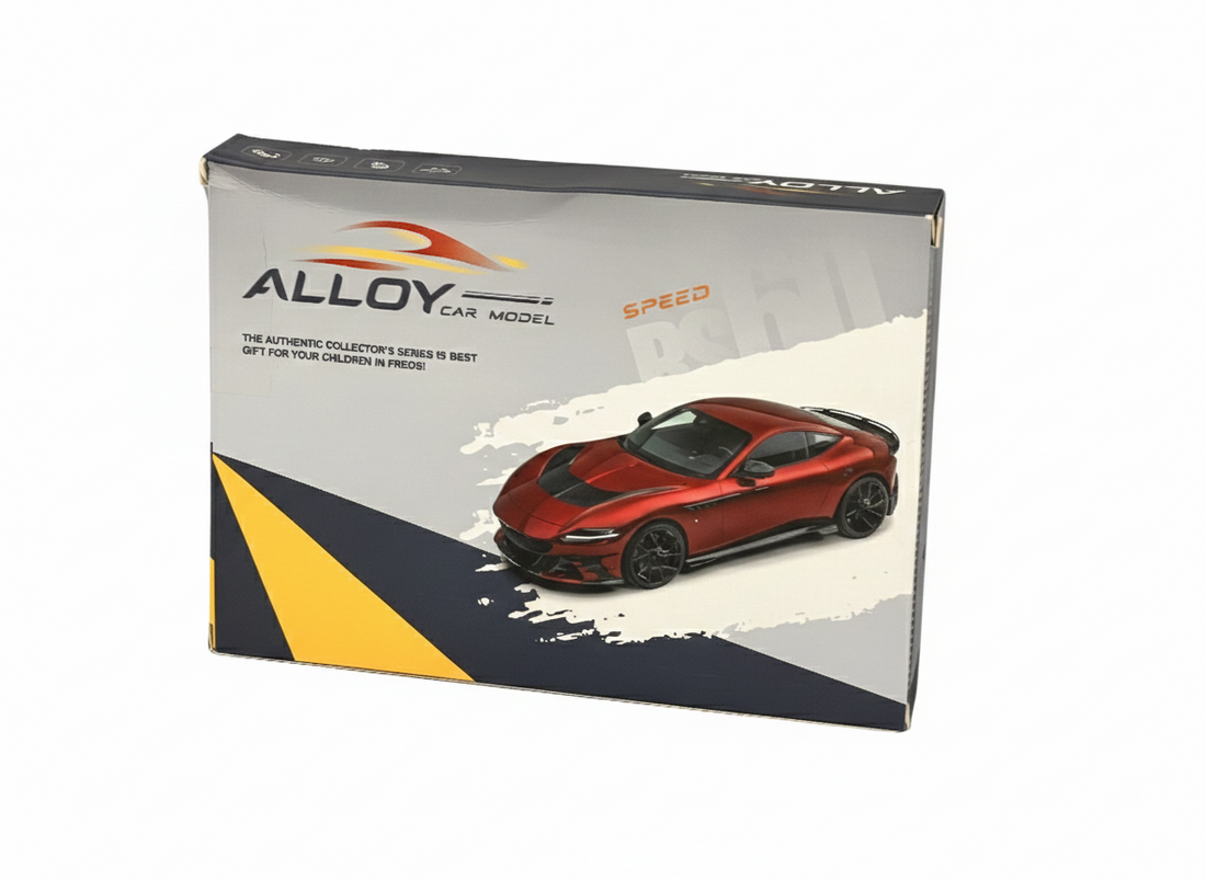 Alloy Car Model Die-Cast Sports Car – Single Piece & 12-Piece Gift Set (3+ Ages)