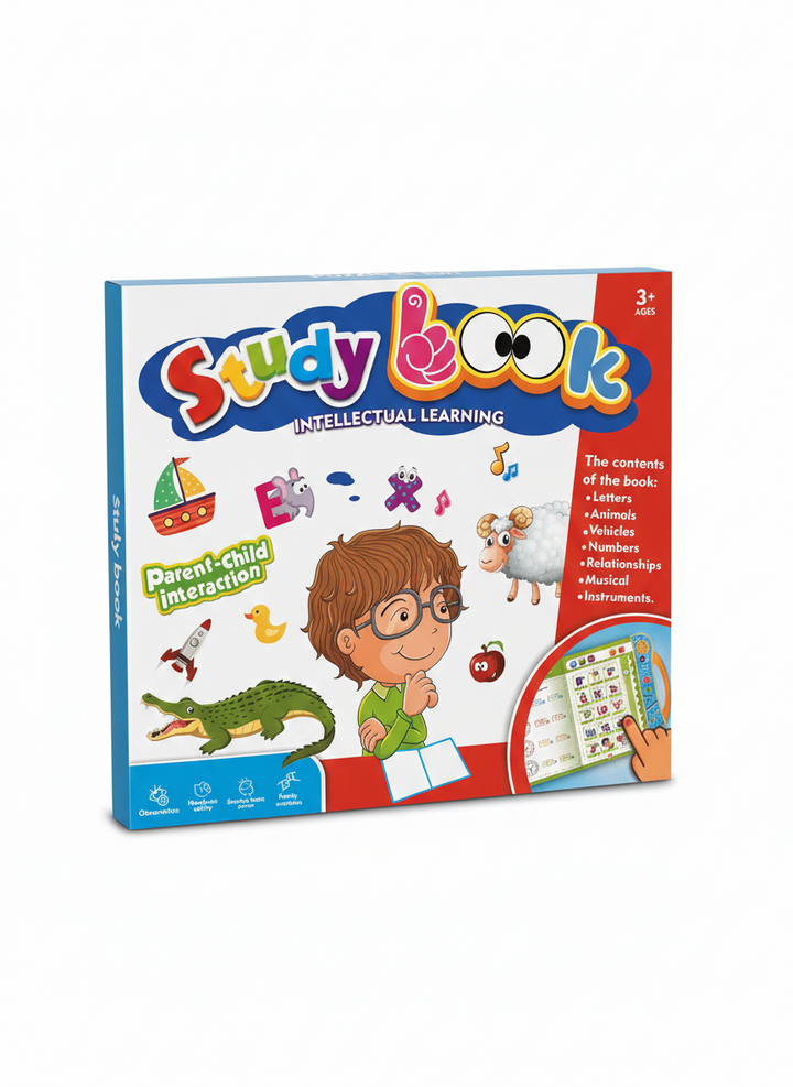Study Look Intellectual Learning Book for Kids 3+ – Interactive Educational Sound Book