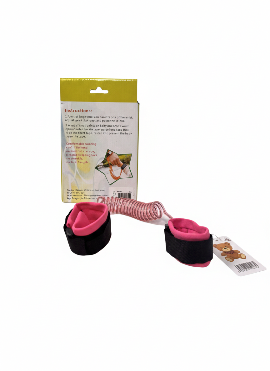 Baby Safety Wrist Link – Anti-Lost Adjustable Toddler Safety Harness Strap