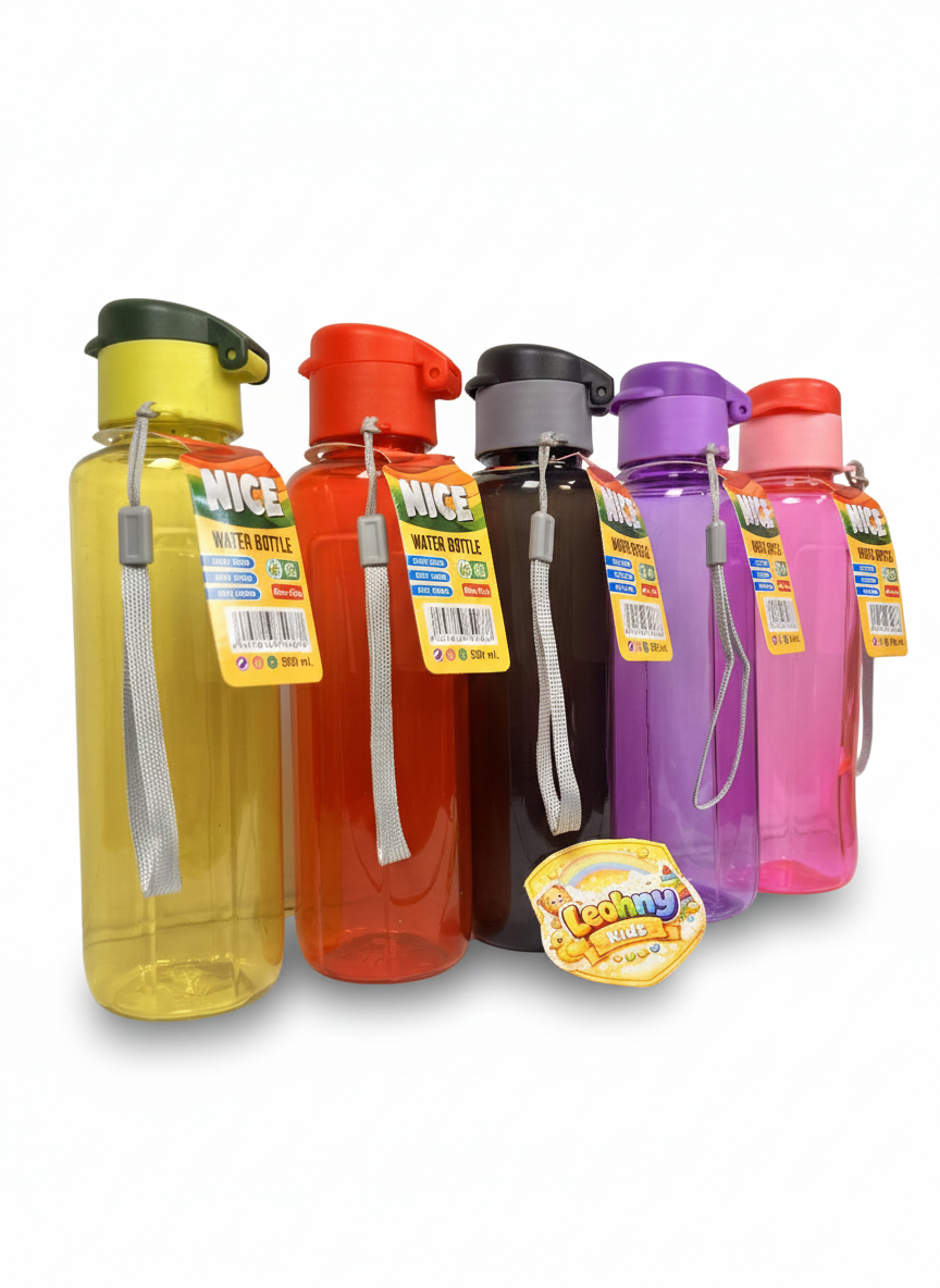 NICE Water Bottle – 500ml Leakproof Flip Cap Bottle with Strap