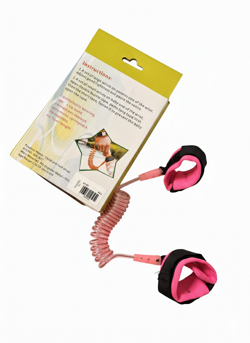 Baby Safety Wrist Link – Anti-Lost Adjustable Toddler Safety Harness Strap