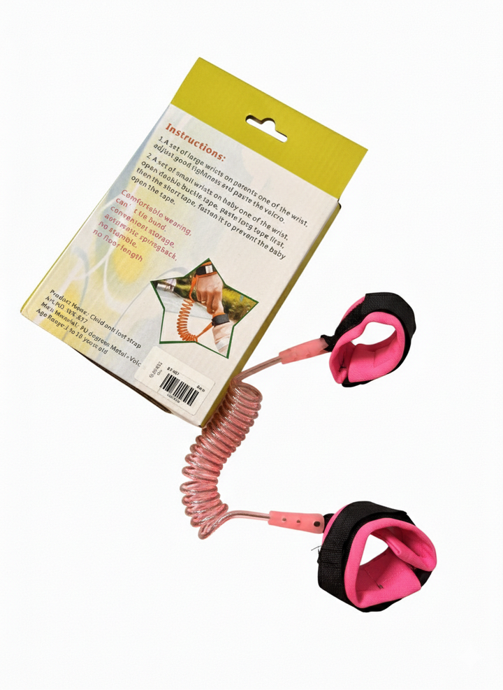 Baby Safety Wrist Link – Anti-Lost Adjustable Toddler Safety Harness Strap