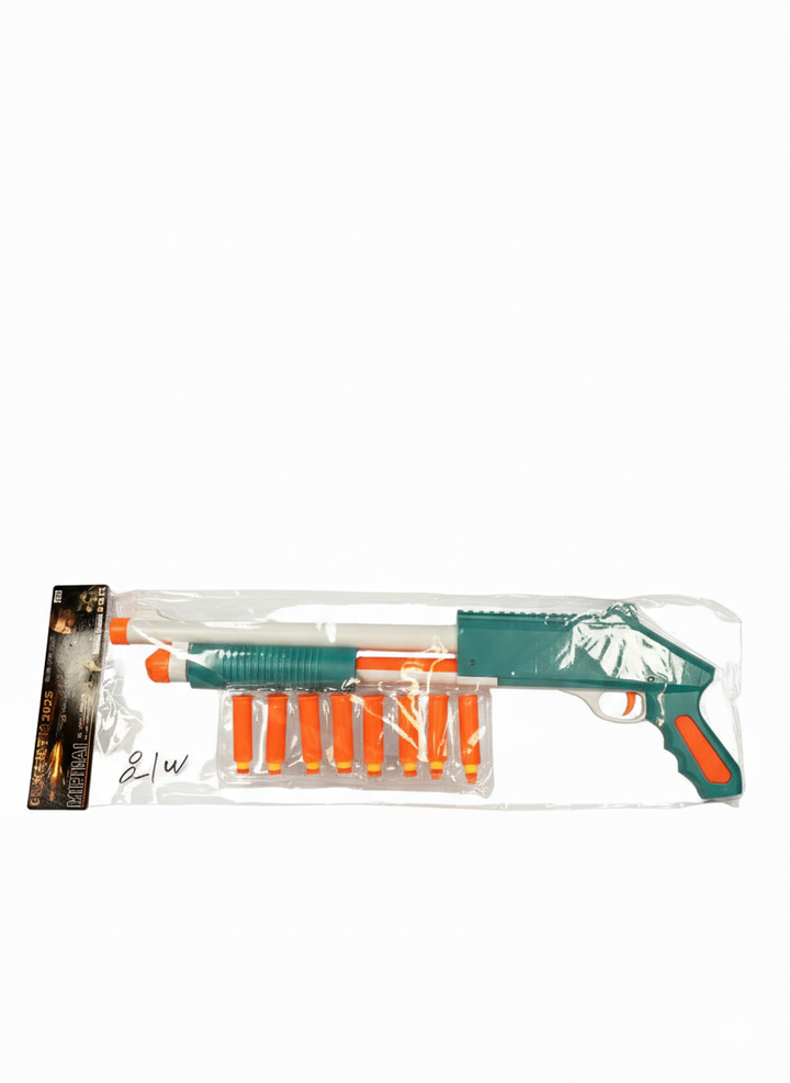 Kids Foam Dart Blaster Gun Toy – Soft Bullet Shooter with 10 Foam Darts