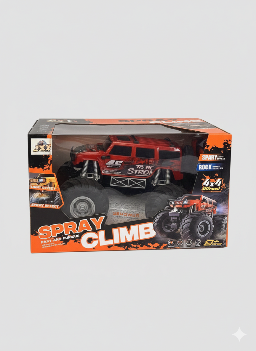 Spray Climb 4x4 Off-Road Monster Truck – Spray Effect Rock Crawler (Ages 6+)