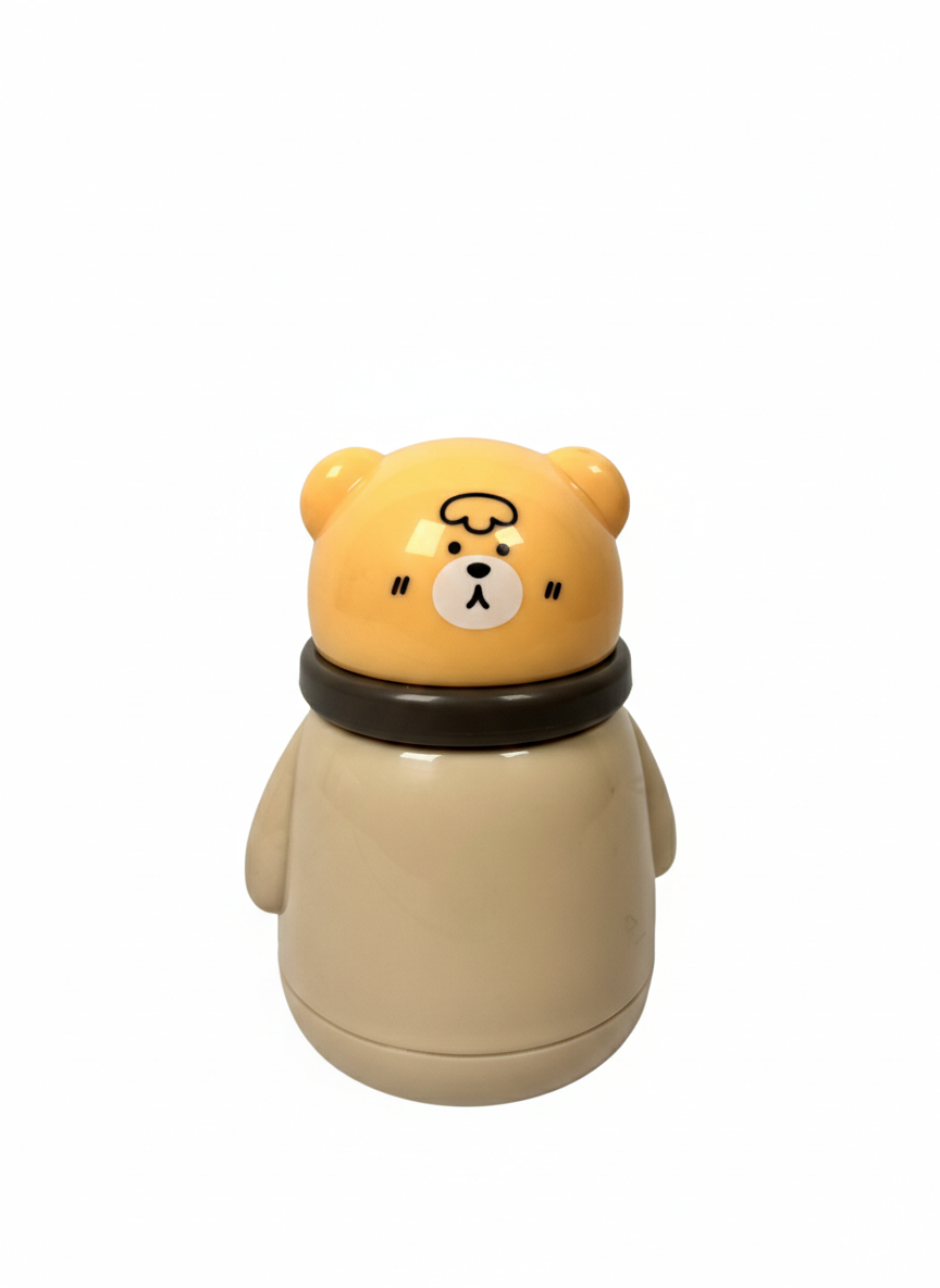 Kiddo Bear Baby Powder Puff Container – Cute Dusting Box with Soft Sponge