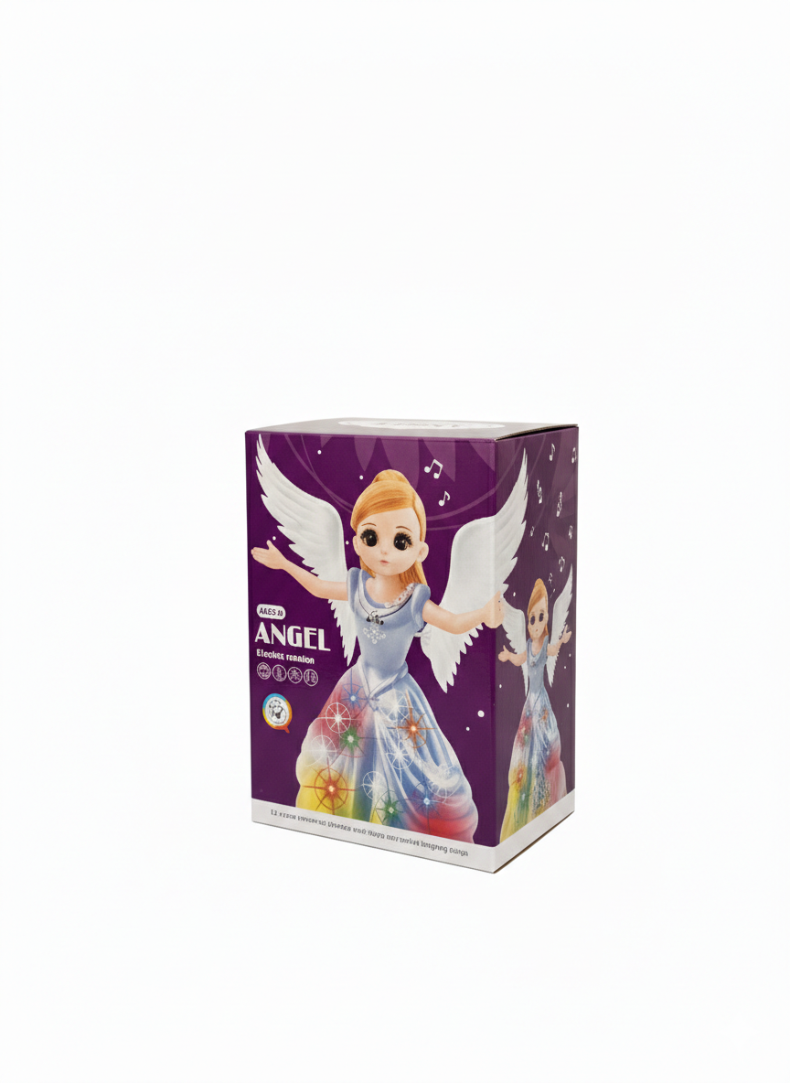 Electric Angel Doll with Lights & Music – Rotating Princess Toy for Kids (Ages 3+)
