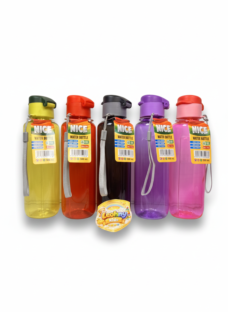 NICE Water Bottle – 500ml Leakproof Flip Cap Bottle with Strap