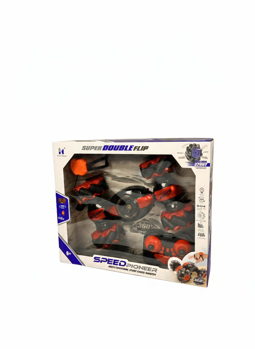Super Double Flip 360° Remote Control Stunt Car – Speed Pioneer RC Car for Kids