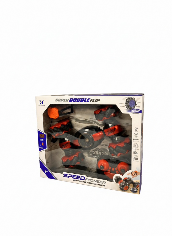 Super Double Flip 360° Remote Control Stunt Car – Speed Pioneer RC Car for Kids