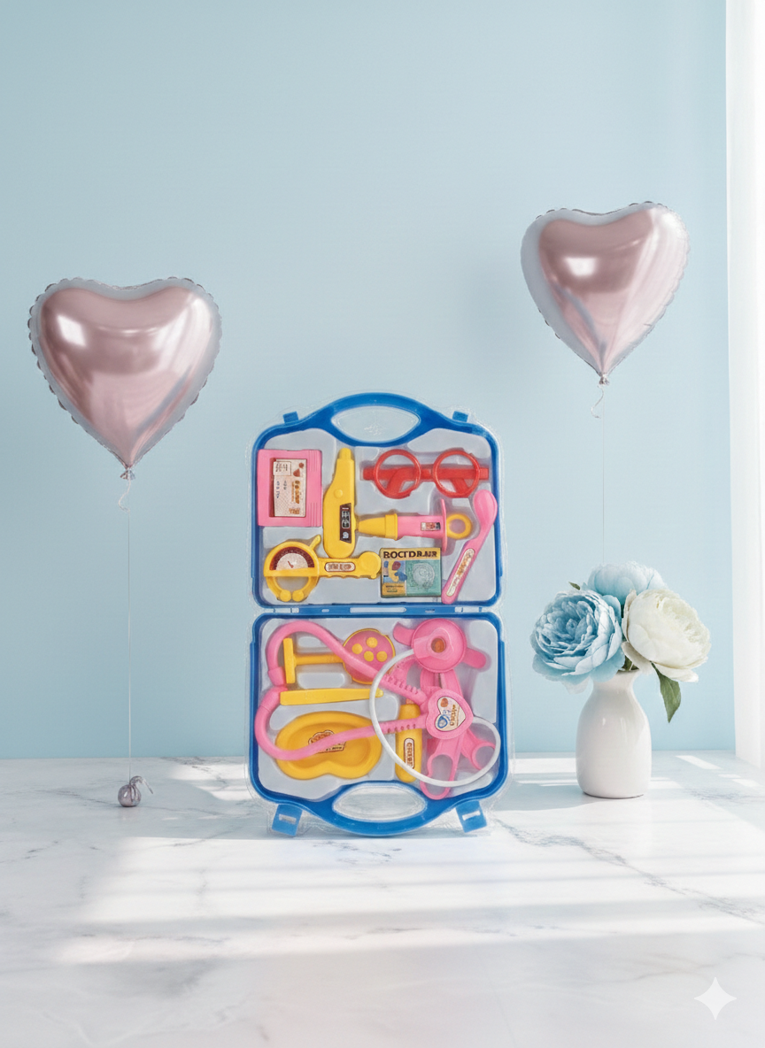 Kids Doctor Play Set in Carry Case – Pretend Medical Kit Toy for Girls