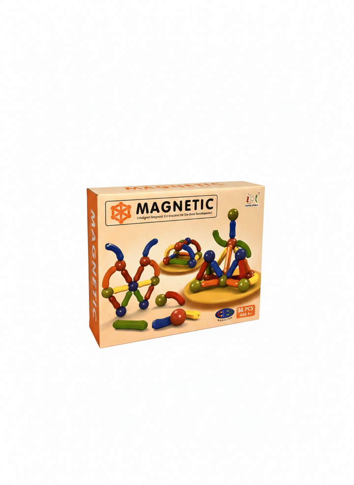 Magnetic Building Sticks & Balls Set – 36 PCS Educational Construction Toy (Ages 5+)