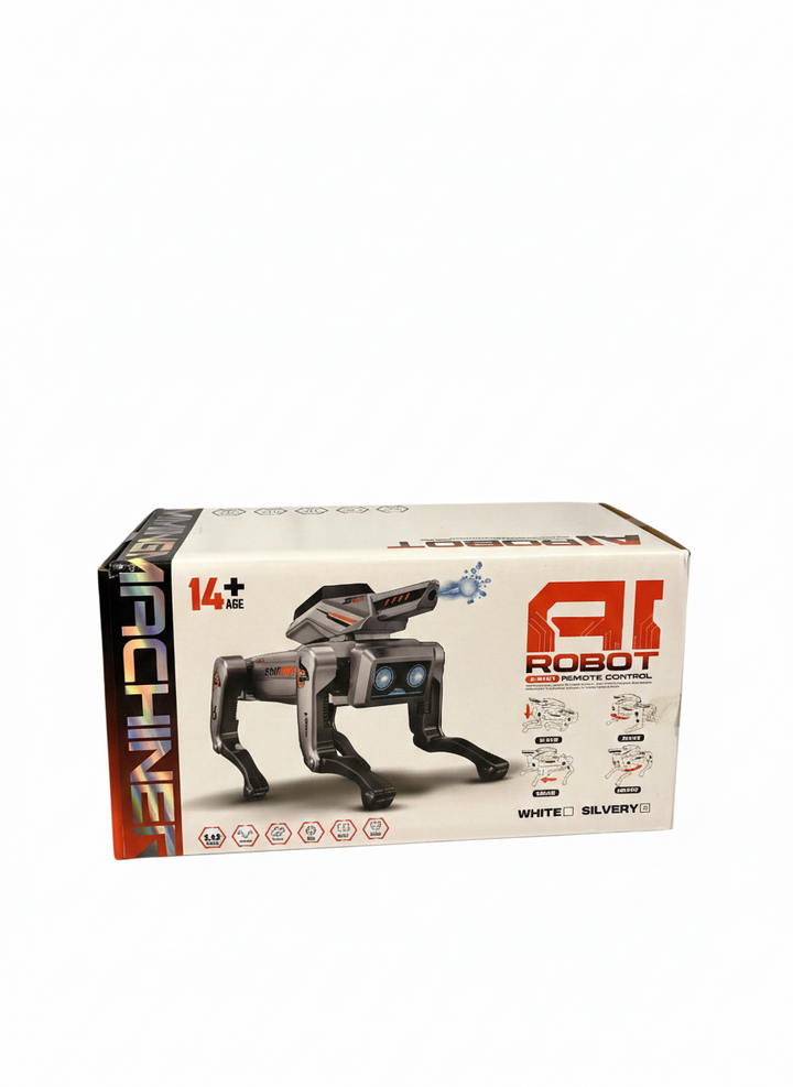 RC Intelligent Robot Dog – Remote Control Walking & Spray Toy (14+ Age)