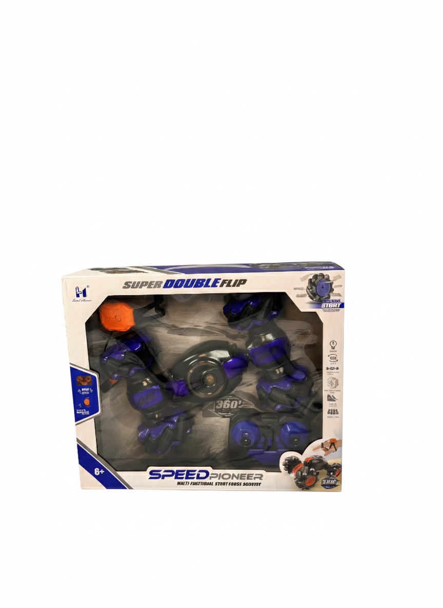 Super Double Flip 360° Remote Control Stunt Car – Speed Pioneer RC Car for Kids