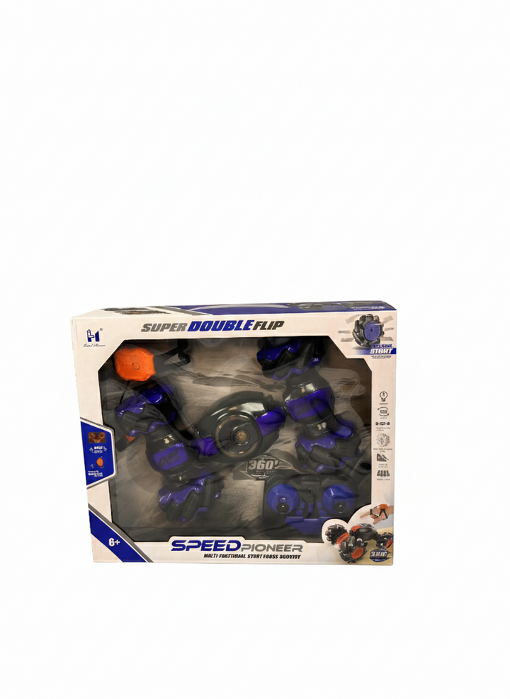 Super Double Flip 360° Remote Control Stunt Car – Speed Pioneer RC Car for Kids