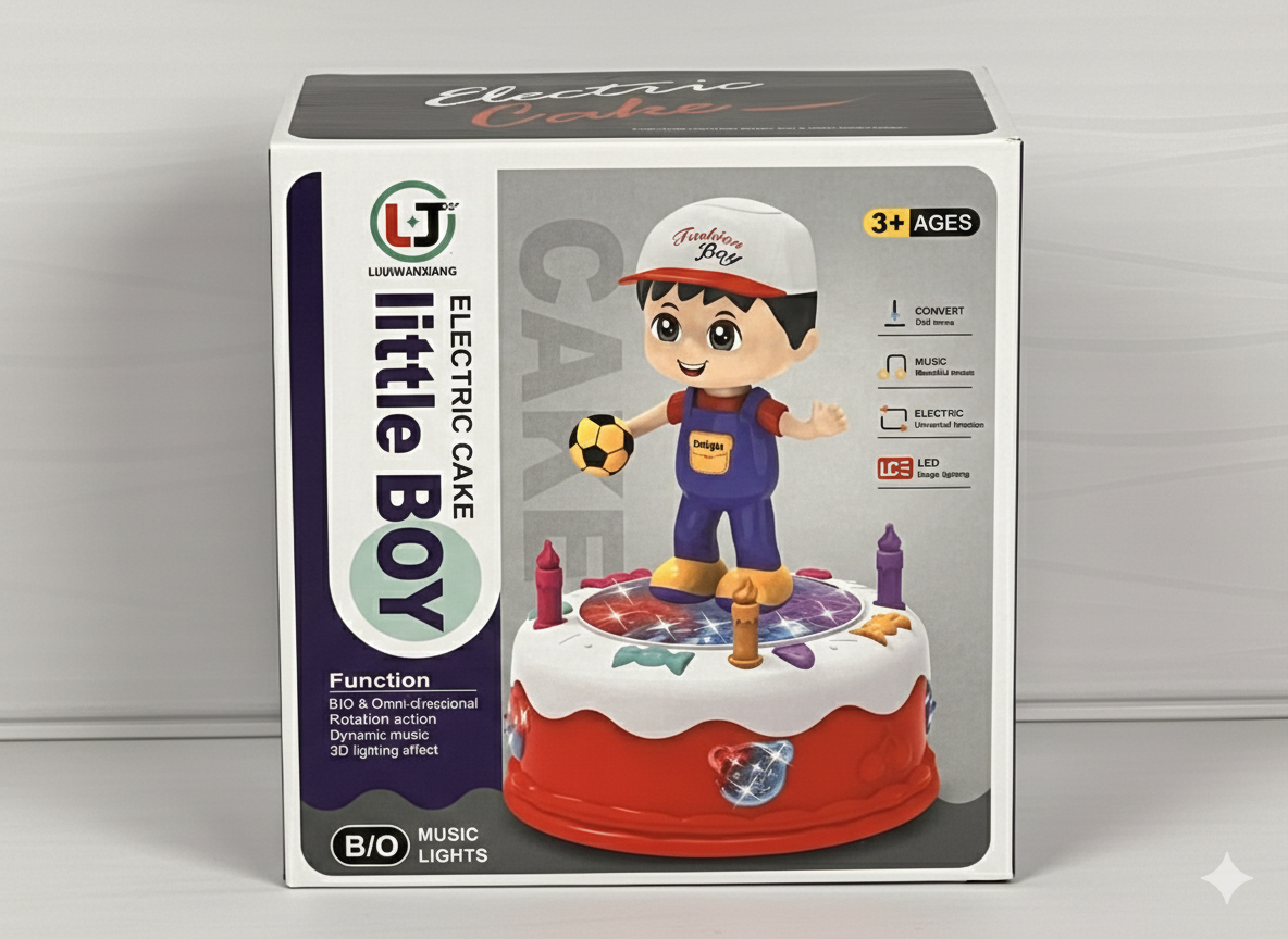 Electric Cake Toy with Music & 5D Lights – Little Boy / Little Girl (3+ Years)